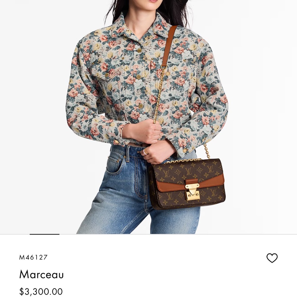 Louis Vuitton Marceau Crossbody Bag - Brown and Gold